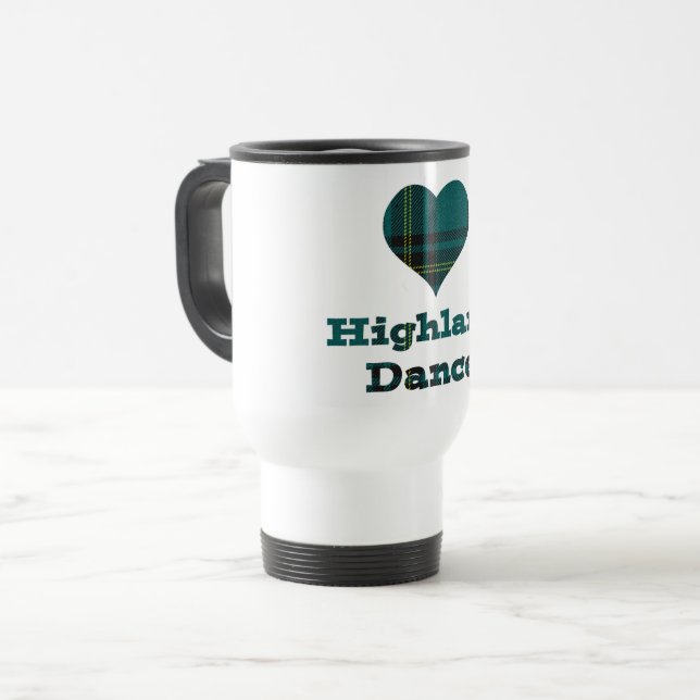 Love Highland Dance Travel Mug (Front Left)