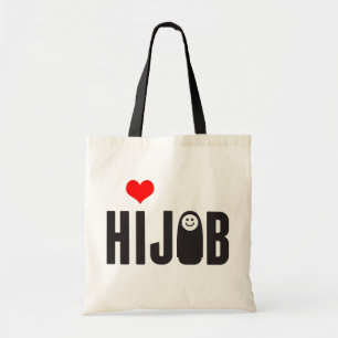 Love hijab tote bag