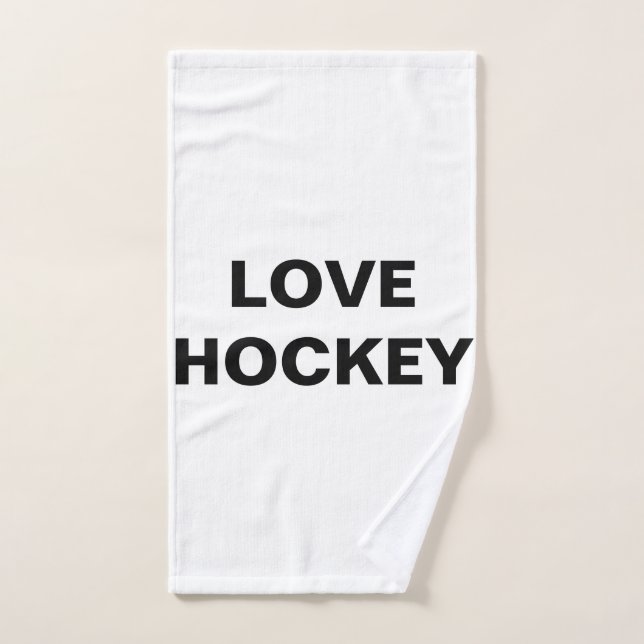 LOVE HOCKEY BATH TOWEL (Hand Towel)