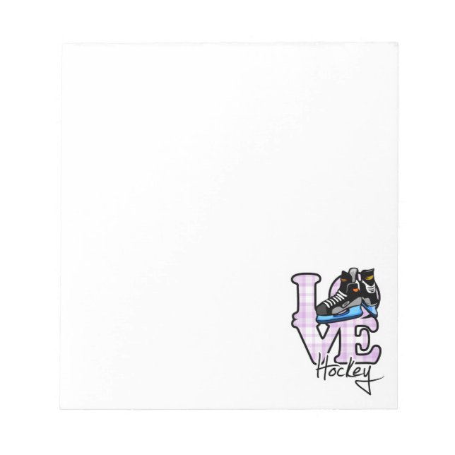 Love Hockey Notepad (Front)