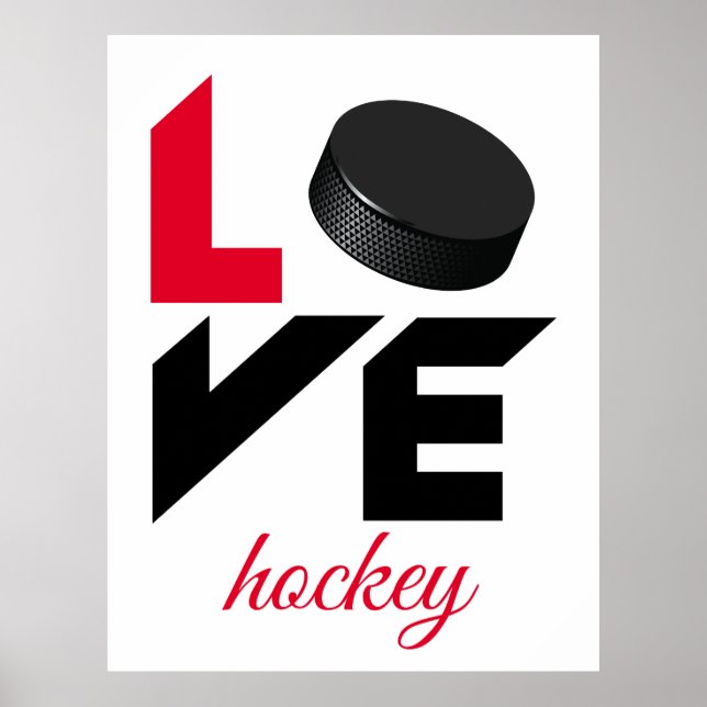 Love hockey poster (Front)