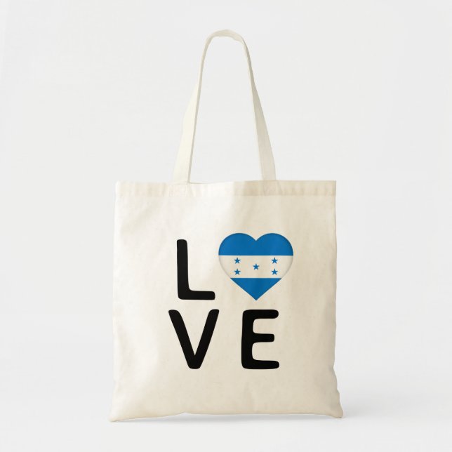 Love - Honduras Flag Tote Bag (Front)