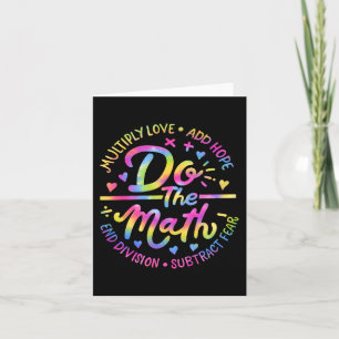 Love Hope Fear Do The Math Test Day Staar Testing Card