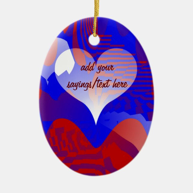 Love & Hope_Ornament Ceramic Tree Decoration (Front)