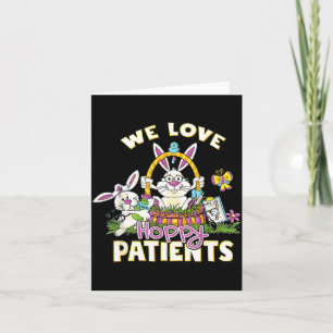 Love Hoppy Patients Nurse Easter Medical istants Card