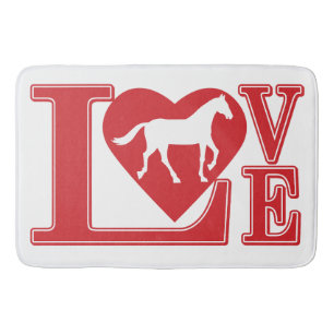 Love Horses Bath Mat