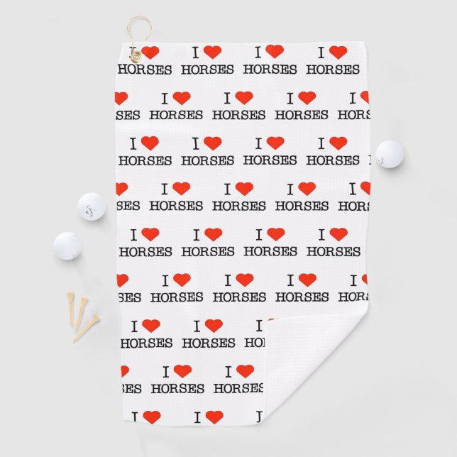 Love Horses Golf Towel (InSitu)