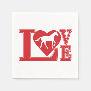 Love Horses Napkin