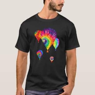 Love Hot Air Balloon TieDye Ballooning Hobby Wear T-Shirt