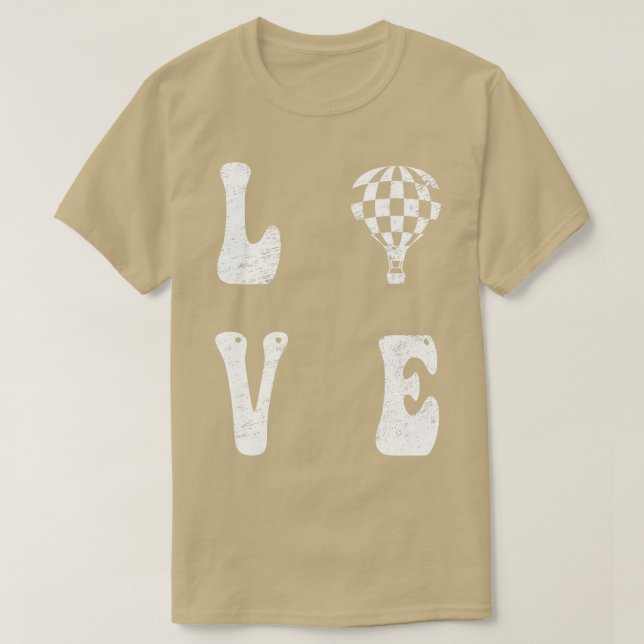 Love Hot Air Balloons T-Shirt (Design Front)