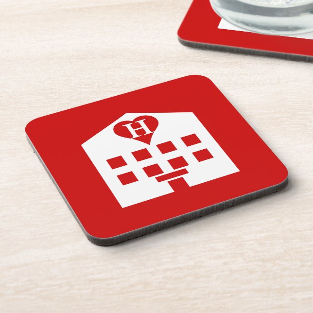 Love Hotel Japanese Emoji Coaster (Left Side)