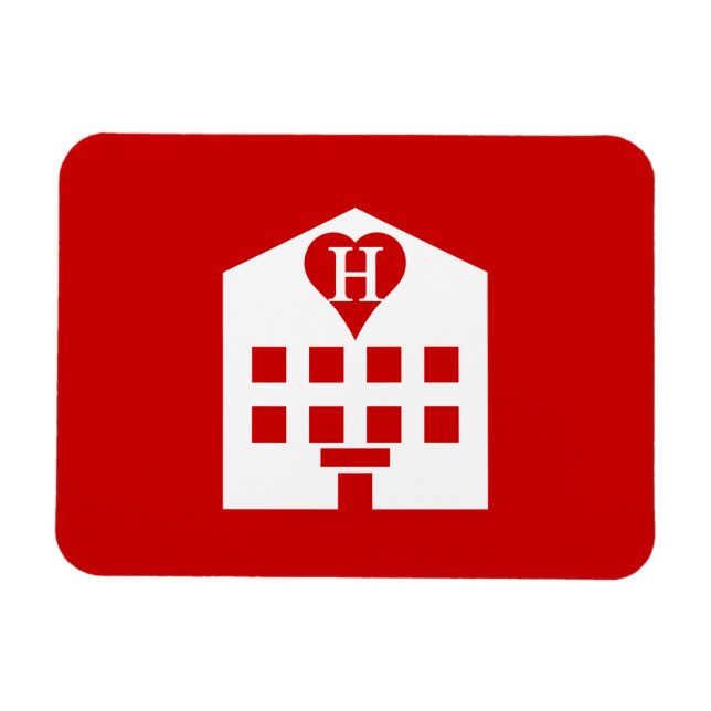 Love Hotel Japanese Emoji Magnet (Horizontal)