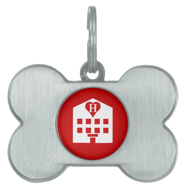 Love Hotel Japanese Emoji Pet ID Tag (Front)