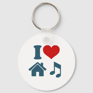 Love House Music Keychain   Ibiza House Dancing