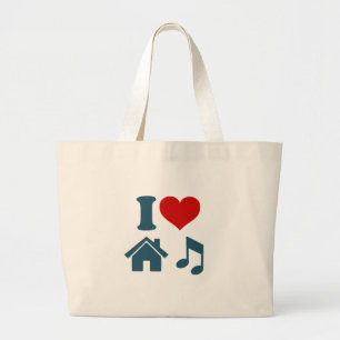 Love House Music Large Tote Bag
