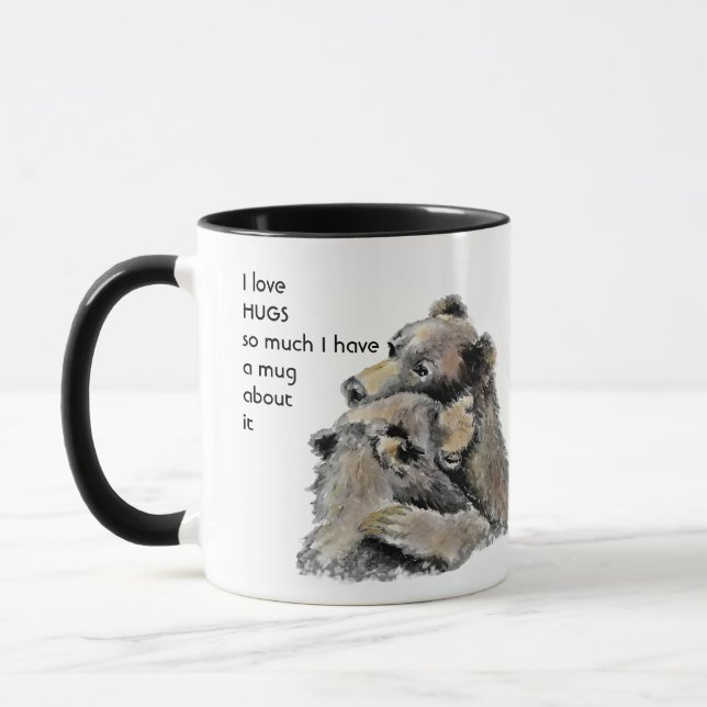 Love HUGS so much I  So Much Fun Quote  Mug (Left)