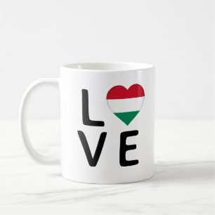 Love - Hungary Flag Coffee Mug