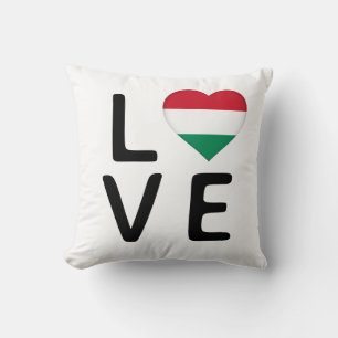 Love - Hungary Flag Cushion