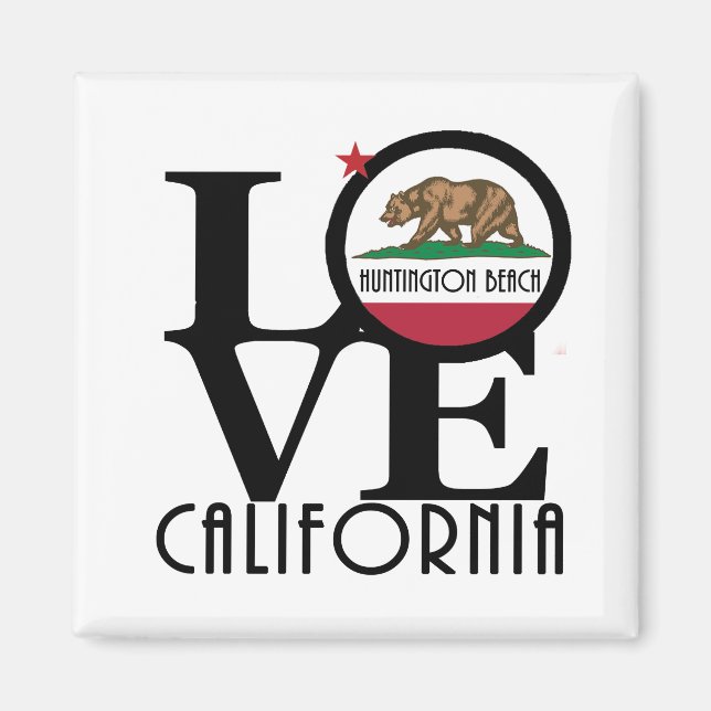 LOVE Huntington Beach Magnet (Front)