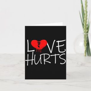 Love Hurts Broken Heart Divorce Breakup Heartbroke Card