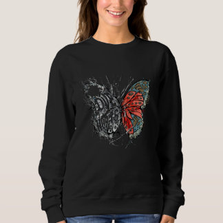 Love hurts butterfly heartbreak lovebreak graphic sweatshirt