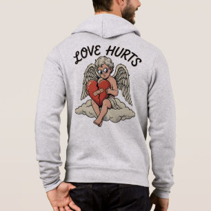 Love Hurts Cupid Angel Hoodie