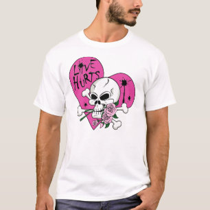 Love Hurts Skull T-Shirt