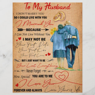 Love Husband Letter To My Husband I Love You Custom Letterhead