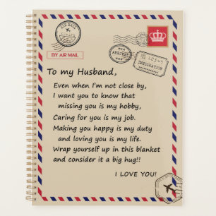 Love Husband   Letter To My Husband I Love You Planner