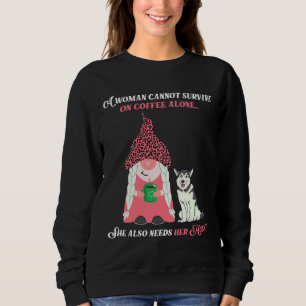 Love Husky And Husky Gnomie Women Sweatshirt