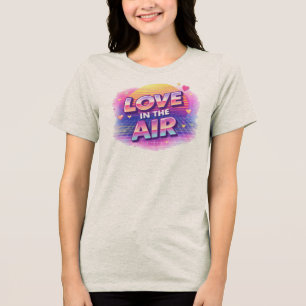 Love i In The Air Retrro 80s Valentine Shirt
