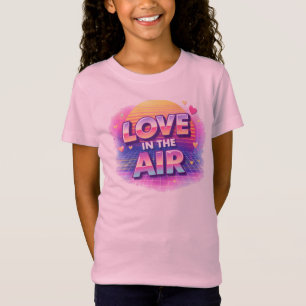 Love i In The Air Retrro 80s Valentine Shirt