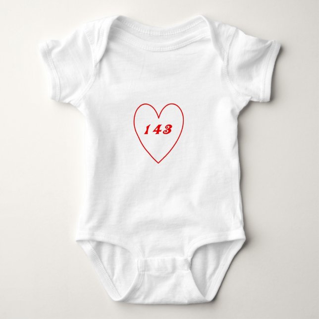 Love, I Love You Baby Bodysuit (Front)