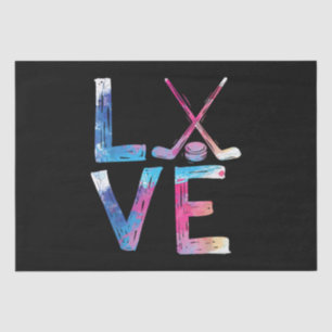 Love Ice Hockey Girls Hockey Gifts Womens Ice Hock Tissue Paper