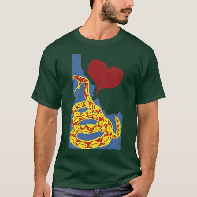 Love Idaho Gadsen Snake T-Shirt (Front)