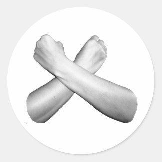 Love in ASL Classic Round Sticker