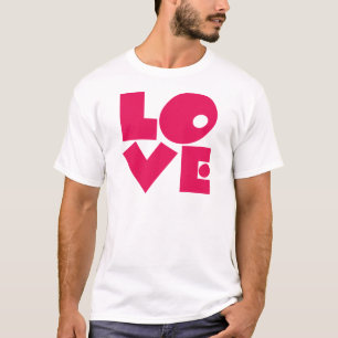LOVE in Big Pink Letters T-Shirt