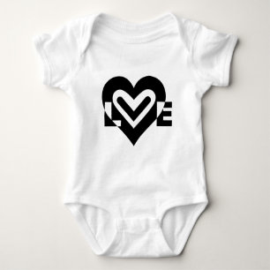 Love in Black Baby Bodysuit