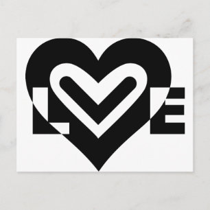Love in Black Postcard