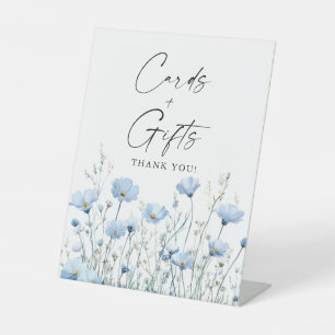 Love In Bloom Blue Bridal Shower Cards Gifts Sign