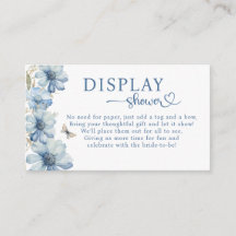 LOVE IN BLOOM BLUE FLORAL BRIDAL SHOWER DISPLAY