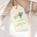 Love in Bloom Blue Green Bridal Shower Thank you Gift Tags<br><div class="desc">Celebrate the upcoming nuptials of your favourite bride-to-be in style with our quirky and whimsical bridal shower thank you tag! This design features a beautiful hand-drawn flower bouquet in a fun and playful style, accompanied by a casual, handwritten font that perfectly captures the excitement and joy of the occasion. The...</div>