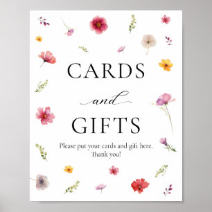 Love in Bloom Bridal Shower Cards and Gifts  Poster