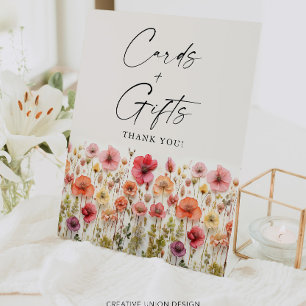 Love In Bloom Bridal Shower Cards and Gifts Sign