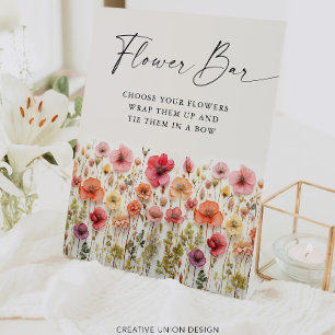 Love In Bloom Bridal Shower Flower Bar Sign