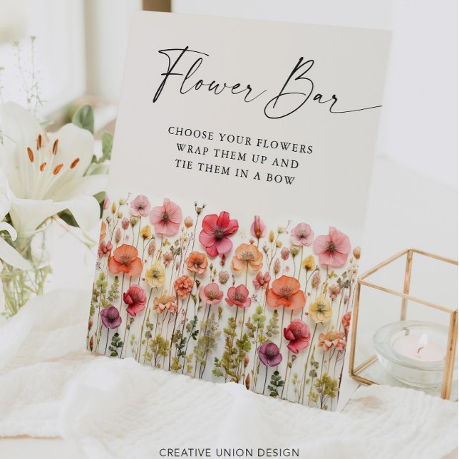 Love In Bloom Bridal Shower Flower Bar Sign (Creator Uploaded)