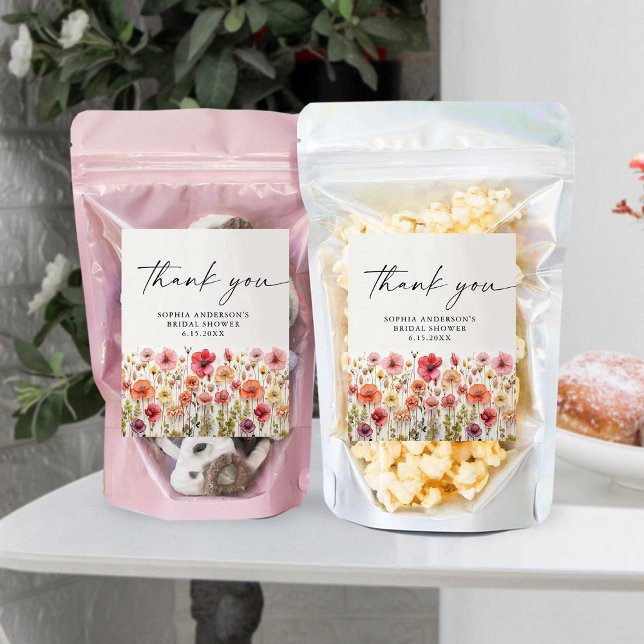Love in Bloom Bridal Shower Food Snack Labels (Creator Uploaded)
