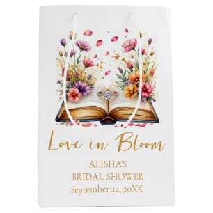 Love In Bloom Bridal Shower Medium Gift Bag