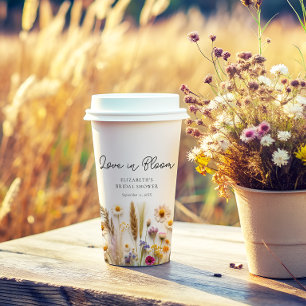 Love in Bloom Bridal Shower Paper Cups