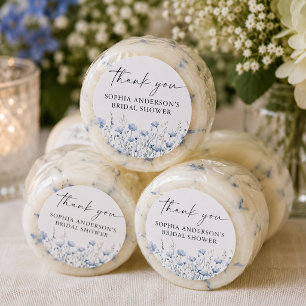 Love in Bloom Bridal Shower Round Favour Stickers